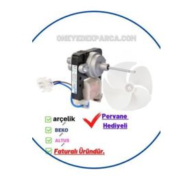 Beko D 9470 NMBE Buzdolabı Arka Fan Motoru Pervaneli