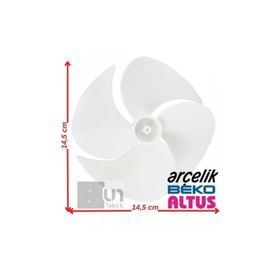 Beko D1 9472 NE Buzdolabı Arka Fan Pervanesi Motor Soğutucu Kanadı