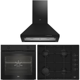 Beko Eco BFM 310 S - BOMD D 6110 ES - ADP 61420 S 3'lü Siyah Ankastre Set