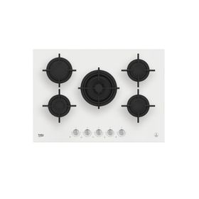 Beko KOCW 75220 DB Wok Gözlü Beyaz Cam Ankastre Ocak