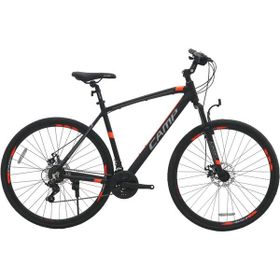Belderia Camp Trekkıng 700x50c 28” Shimano ST-EF41 Mekanik Disk Fren Siyah-Turuncu Şehir Bisikleti