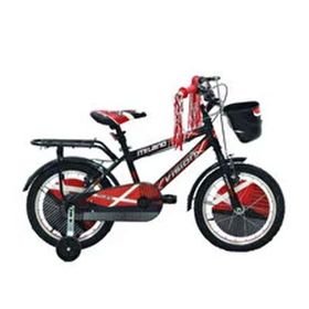 Belderia Vision Milano 16" Jant Vitessiz V-Fren Siyah Kırmızı Çocuk Bisikleti