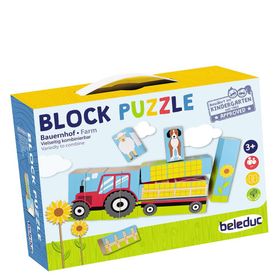 Beleduc Çiftlik Ahşap Blok Puzzle