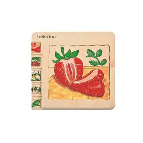 Beleduc Çilek 15x15 cm Katlı Puzzle