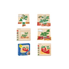 Beleduc Çilek 15x15 cm Katlı Puzzle