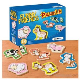 Beleduc Funny Friends Ahşap Puzzle