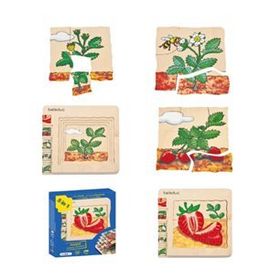Beleduc Kat Kat Çilek 30 Parça Puzzle