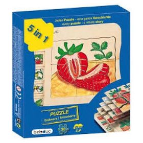 Beleduc Kat Kat Çilek 30 Parça Puzzle