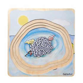 Beleduc Katlı Kurbağa 28 Parça Puzzle