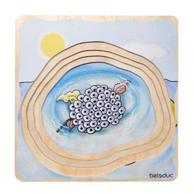 Beleduc Katlı Kurbağa 28 Parça Puzzle