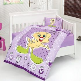 Belenay Pretty Birdy Lila Bebek Nevresim Takımı