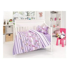 Belenay Sevimliler Lila Bebek Nevresim Takımı