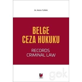 Belge Ceza Hukuku - Derya Metin Turan