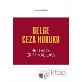 Belge Ceza Hukuku - Derya Metin Turan