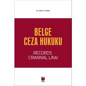 Belge Ceza Hukuku - Derya Metin Turan