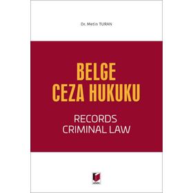 Belge Ceza Hukuku - Derya Metin Turan
