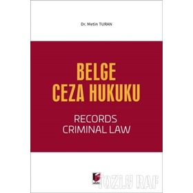 Belge Ceza Hukuku - Derya Metin Turan