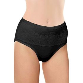 Belinay 0193 Toparlayıcı 4'lü Paket Siyah Kadın Külot
