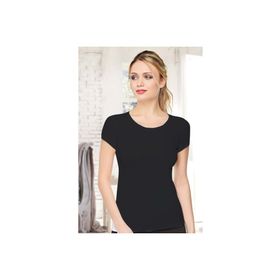 Belinay 0884 Modal Kısa Kollu Siyah Kadın Atlet