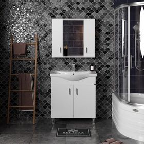 Belinza Eva 80 cm Banyo Dolabı Takımı