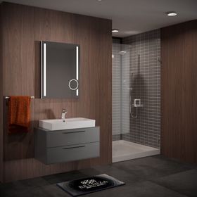 Belinza Urban Kaya Gri 85 cm Banyo Dolabı Takımı