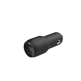 Belkin 24 W Hızlı Araç Şarj Cihazı 2 Port USB Siyah+Type-C Kablo