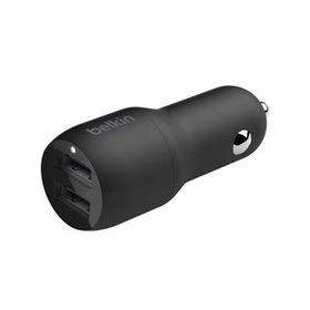 Belkin 24 W Hızlı Araç Şarj Cihazı 2 Port USB Siyah+Type-C Kablo