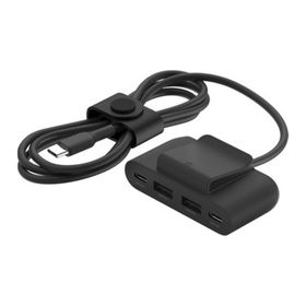 Belkin 2x Type-C + Type A 4 Port USB Siyah Çoğaltıcı Hub