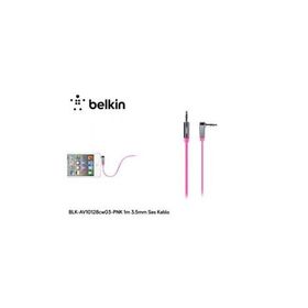 Belkin AV10128CW03-BLK Siyah 0.9 m Flat Aux Kablo