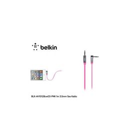 Belkin AV10128CW03-BLK Siyah 0.9 m Flat Aux Kablo