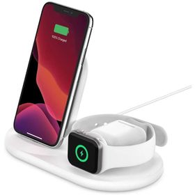 Belkin Beyaz 3-in-1 Apple Ürünleri için Kablosuz Şarj Cihazı