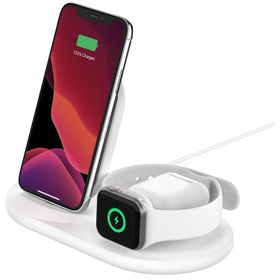 Belkin Beyaz 3-in-1 Apple Ürünleri için Kablosuz Şarj Cihazı