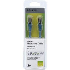 Belkin BLK-A3L791cp02MBLHS 2m Mavi CAT5 Kablo