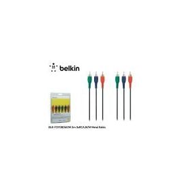 Belkin BLK-F3Y080BF2M 2M 3Xrca M-M Metal Kablo