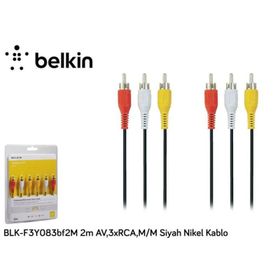 Belkin BLK-F3Y083BF2M Siyah Ses Kablosu