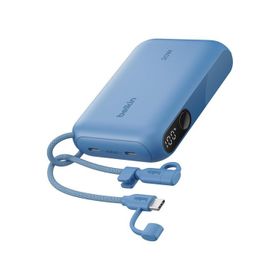 Belkin BoostCharge BPB021HQBL 20W 10.000 mAh Entegre USB-C Kablolu Hızlı Şarj Mavi Powerbank