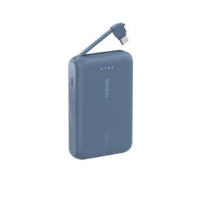 Belkin Boostcharge Entegre Type-C Kablolu 10.000 mAh Pd 20W Mavi Powerbank