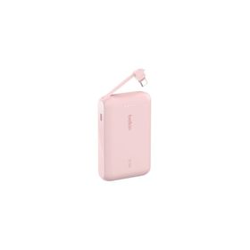 Belkin Boostcharge Entegre Type-C Kablolu 10.000 mAh Pd 20W Pembe Powerbank