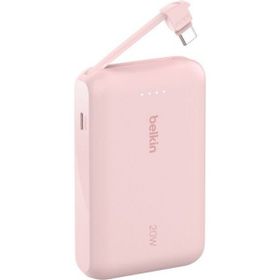 Belkin Boostcharge Entegre Type-C Kablolu 10.000 mAh Pd 20W Pembe Powerbank