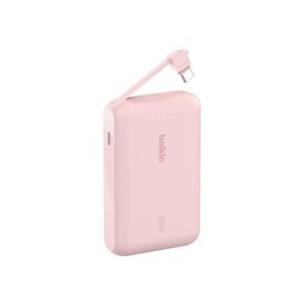 Belkin Boostcharge Entegre Type-C Kablolu 10.000 mAh Pd 20W Pembe Powerbank