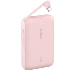 Belkin Boostcharge Entegre Type-C Kablolu 10.000 mAh Pd 20W Pembe Powerbank