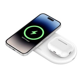Belkin Boostcharge Pro 2-In-1 Wireless Qi2 Magnetic 15 W + Usb-C Beyaz Şarj Cihazı