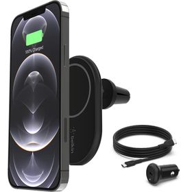 Belkin BoostCharge Pro 3'ü 1 arada MagSafe Siyah Stand Kablosuz Hızlı Şarj Cihazı