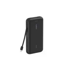 Belkin BPB024 BoostCharge 20.000 mAh 30W Entegre USB-C Kablolu Siyah Powerbank