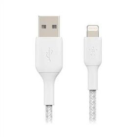 Belkin CAA002BT1MWH 1 m Beyaz Örgülü Lightning Kablosu