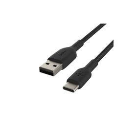 Belkin CAB002BT1MBK 1 m Gümüş-Siyah Type-C Örgülü Data & Hızlı Şarj Kablosu