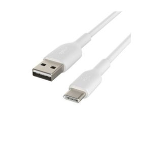 Belkin CAB002BT1MWH Type-C Örgülü 1 m Data ve Hızlı Şarj Kablosu Beyaz