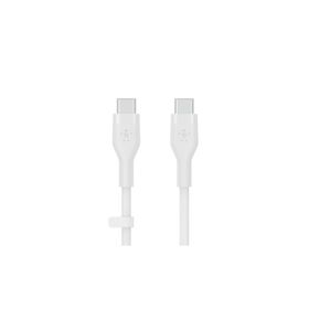 Belkin CAB009BT1MBW2PK Type C-C Silikon 1 mt 2'li Paket Beyaz Kablo