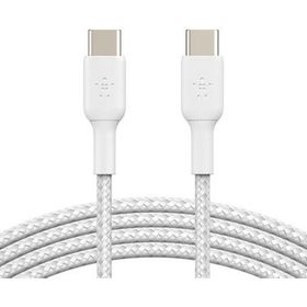 Belkin CAB009BT1MBW2PK Type C-C Silikon 1 mt 2'li Paket Beyaz Kablo