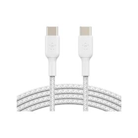 Belkin CAB009BT1MBW2PK Type C-C Silikon 1 mt 2'li Paket Beyaz Kablo